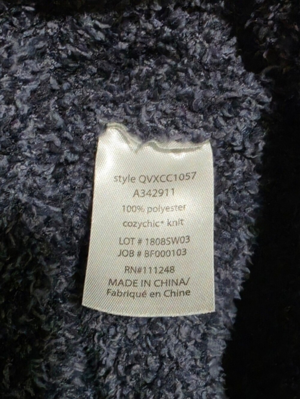 BAREFOOT DREAMS CozyChic Cardigan Women's Plus 1X Blue Open Front Lounge - Picture 6 of 6